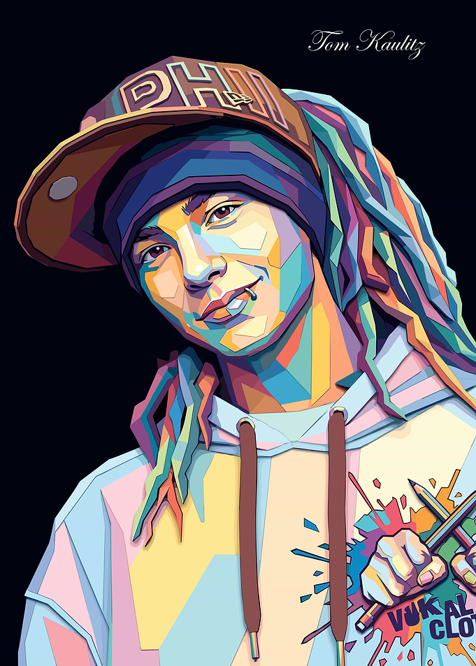 Tom Kaulitz Pop Art Portrait