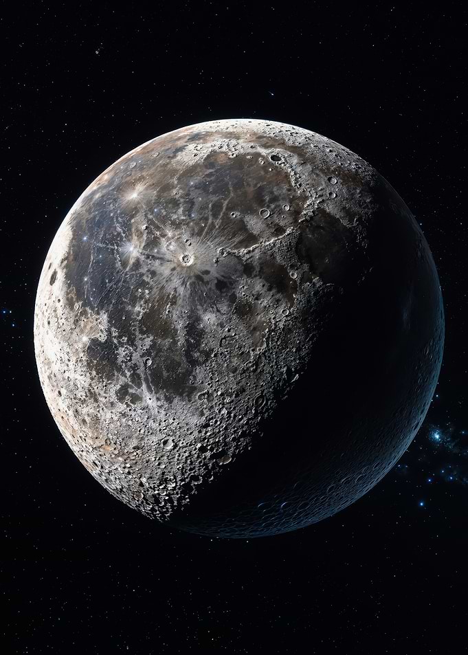Full Moon Surface Outer Space