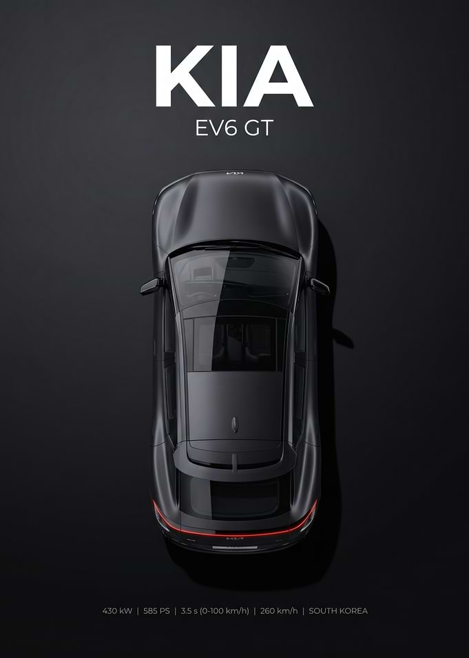 Kia EV6 GT Top View