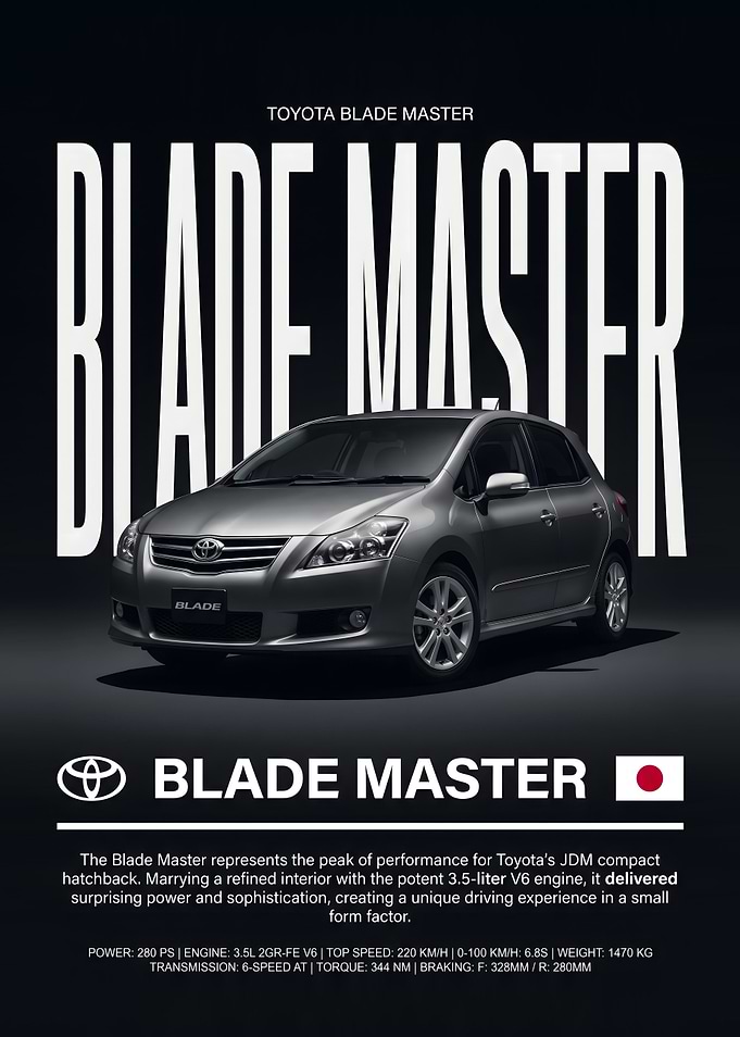 Toyota Blade Master Car Advertisement