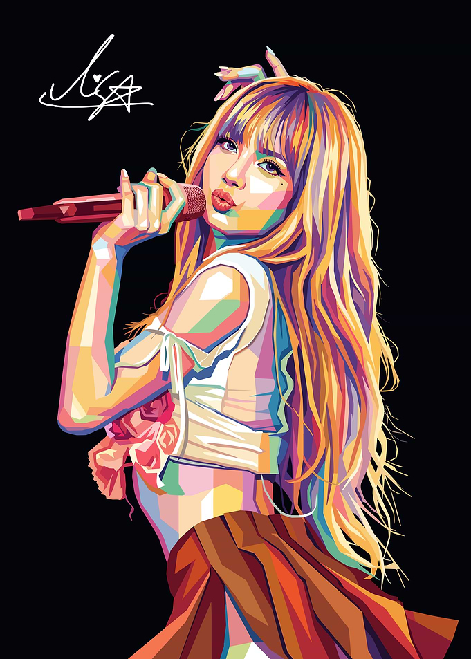 Lisa Pop Art Portrait