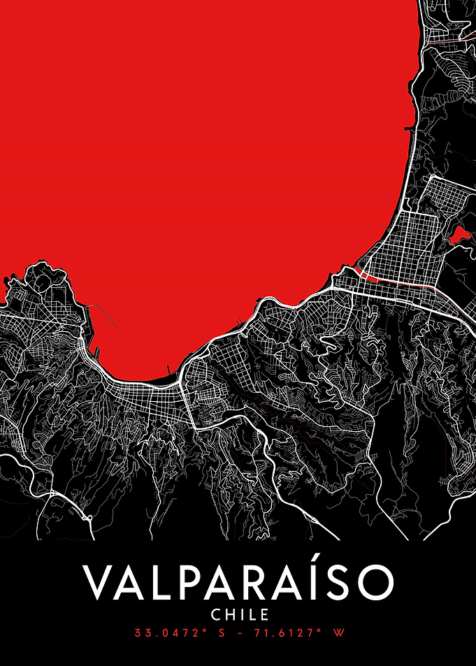 Valparaiso Dark Map