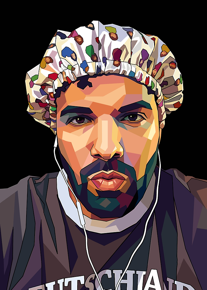 Man in Shower Cap with Earbuds