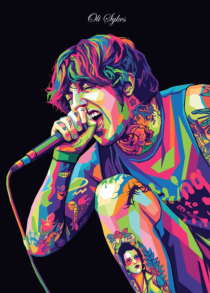 Oli Sykes Pop Art Portrait