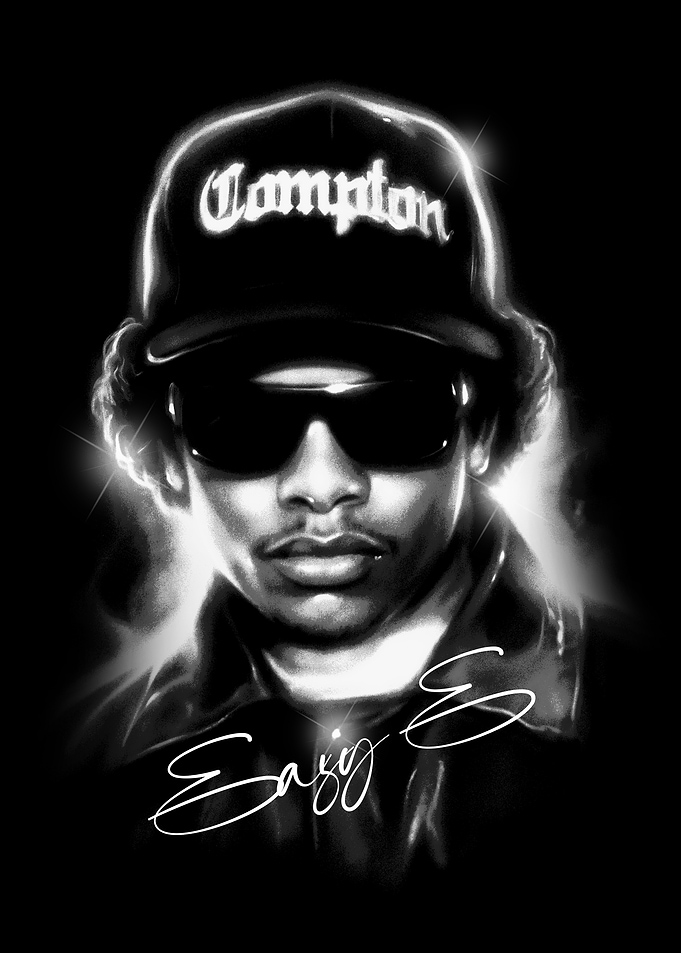 Rapper Portrait with Compton Hat