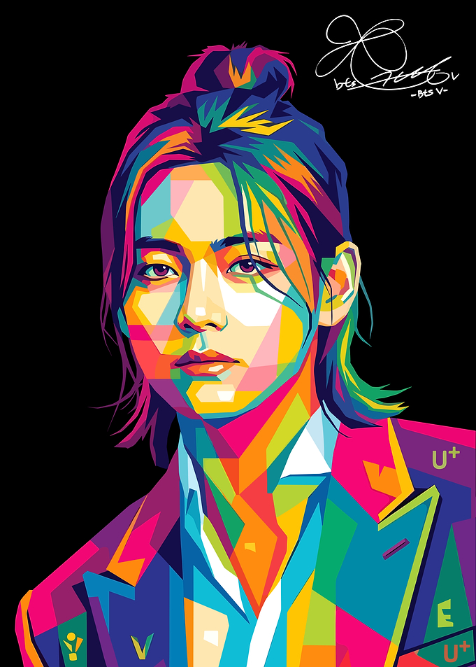BTS V Pop Art Portrait