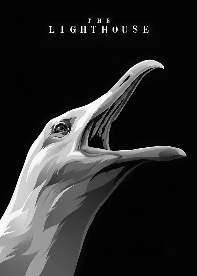 The Lighthouse Seagull Poster