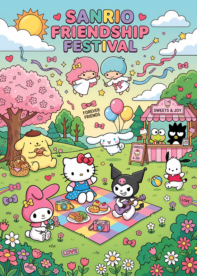 Hello Kitty and Friends Sanrio Friendship Festival Picnic