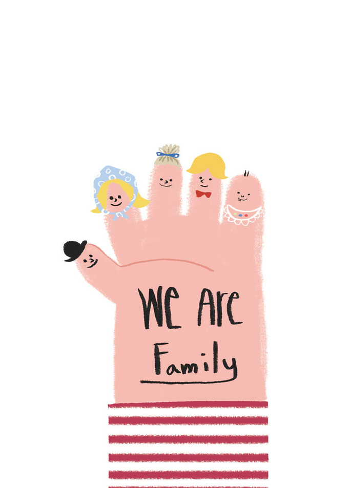 We Are Family Finger Puppets