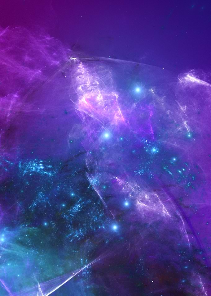 Purple and Blue Nebula