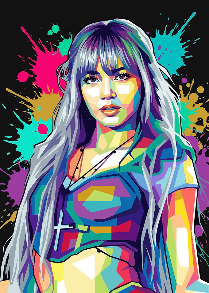 Lisa Pop Art Portrait
