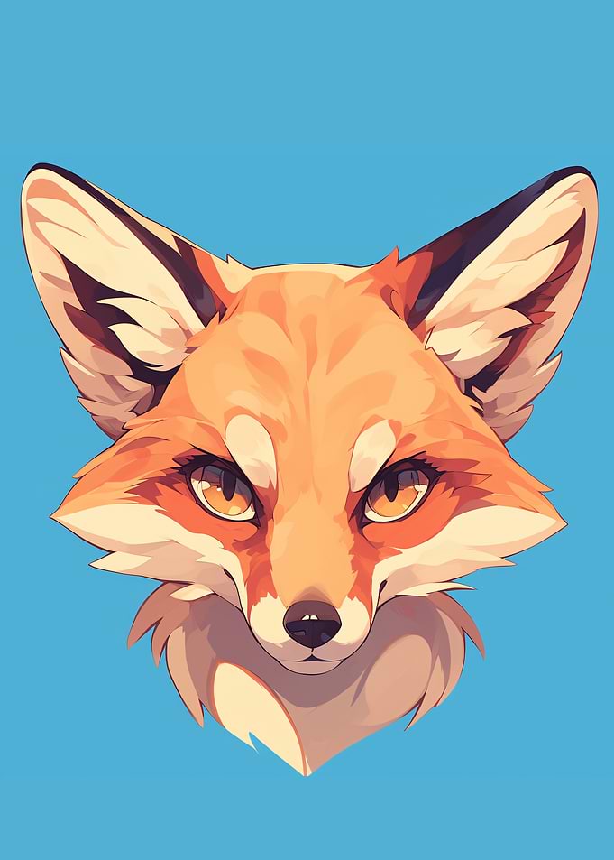 Stylized Fox Portrait