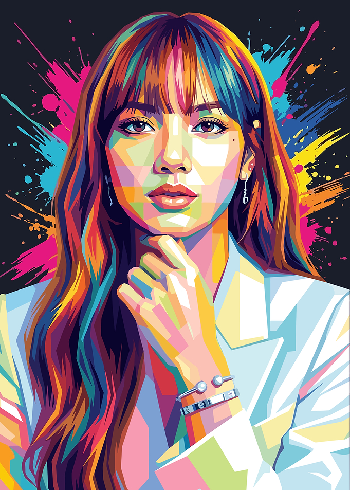 Lisa Pop Art Portrait