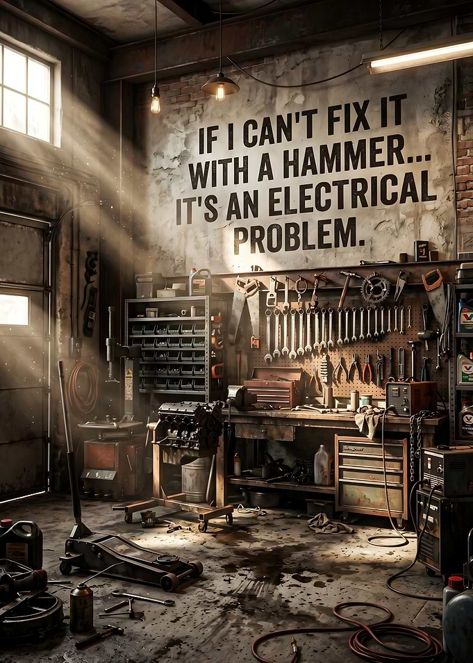 Funny Mechanic's Garage Quote