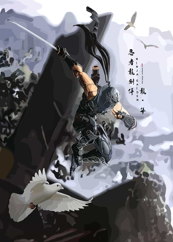 Ninja Gaiden Ryu Hayabusa Action Pose
