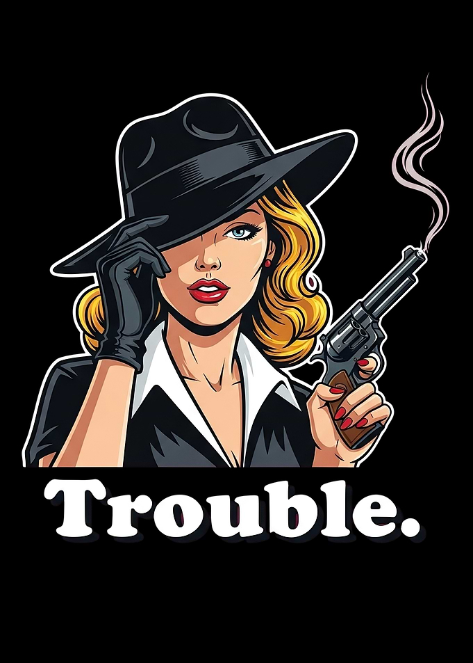 Trouble Woman with Gun