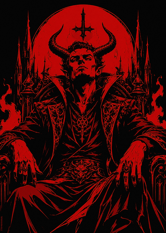 Demonic King on Throne