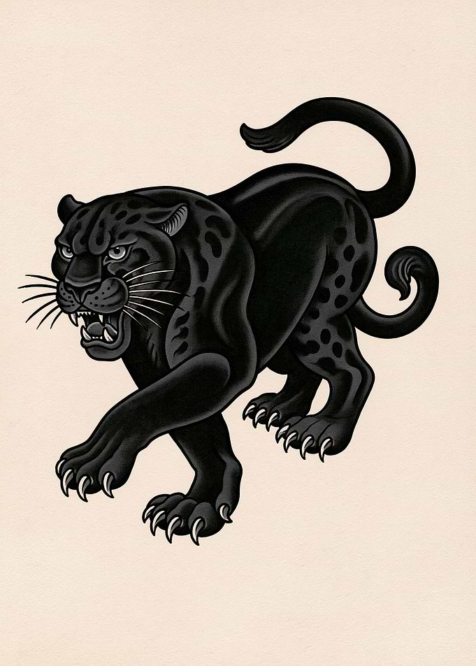 Black Panther Roaring