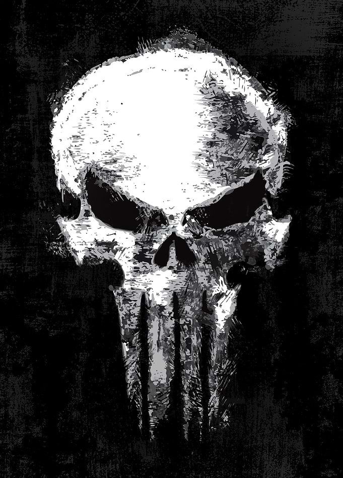 The Punisher: One Last Kill Distressed Skull
