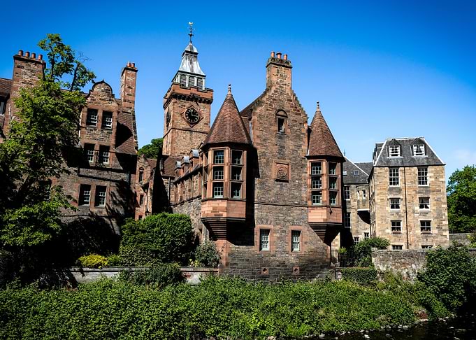 Historic Dean Village in Edinburgh