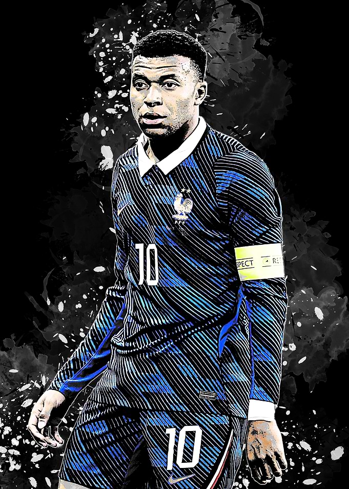 Kylian Mbappé in France Jersey