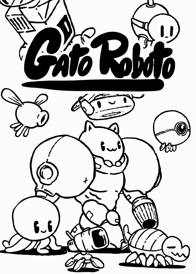 Gato Roboto Title Card