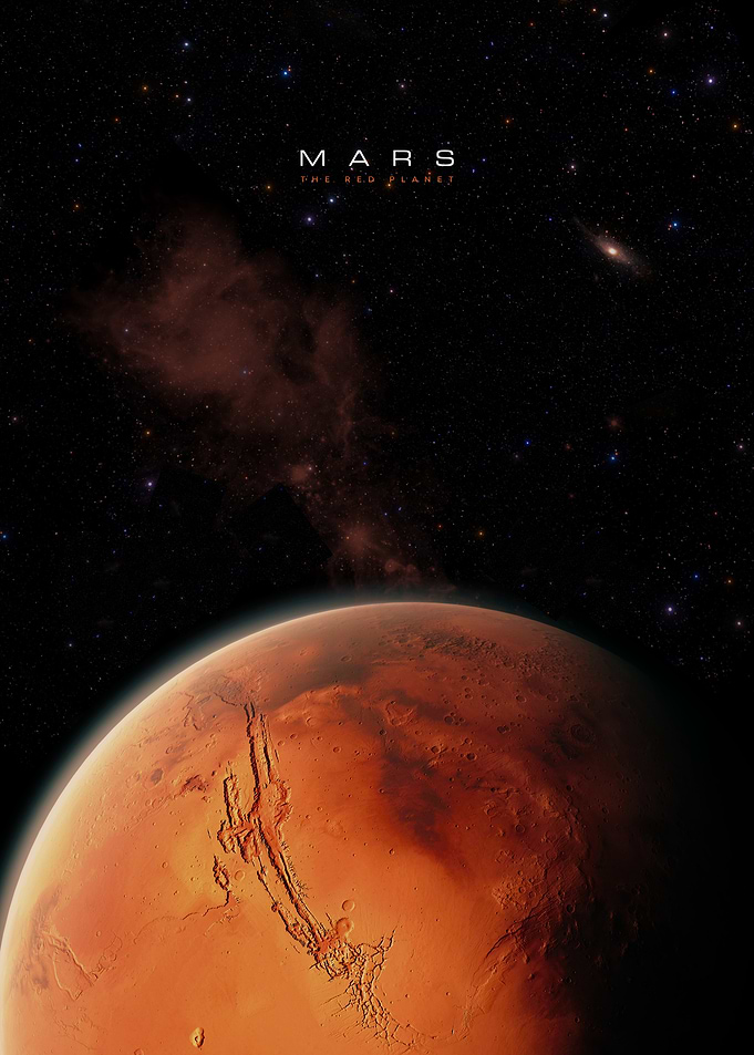 Mars Planet in Space