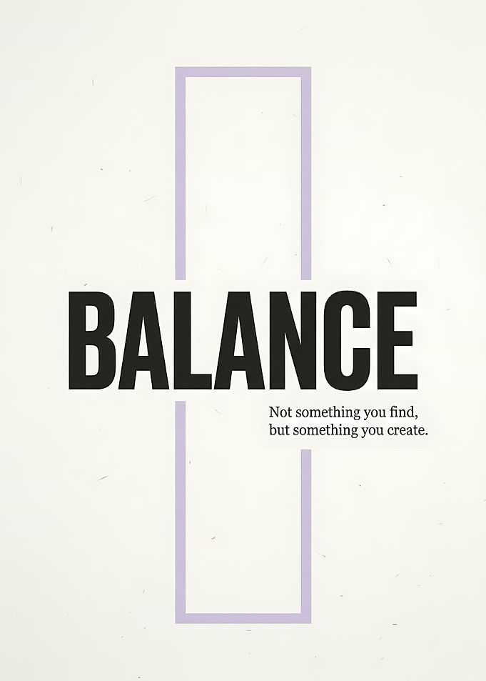 Balance Quote Poster