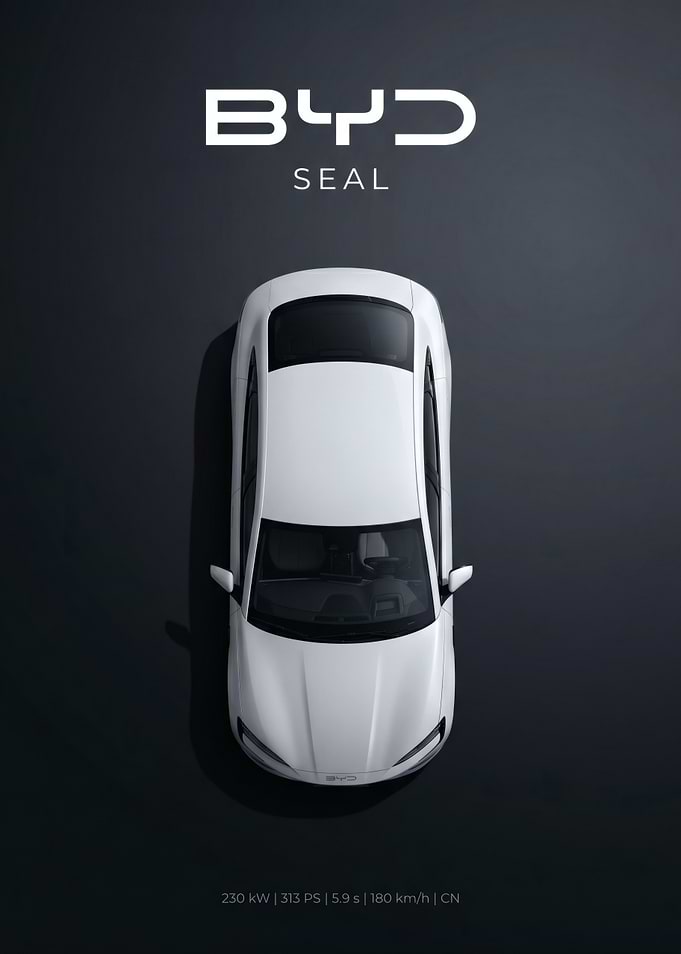 BYD Seal car advertisement