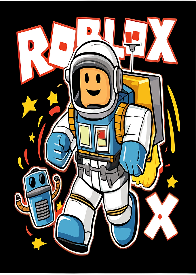 Roblox Astronaut and Robot in Space
