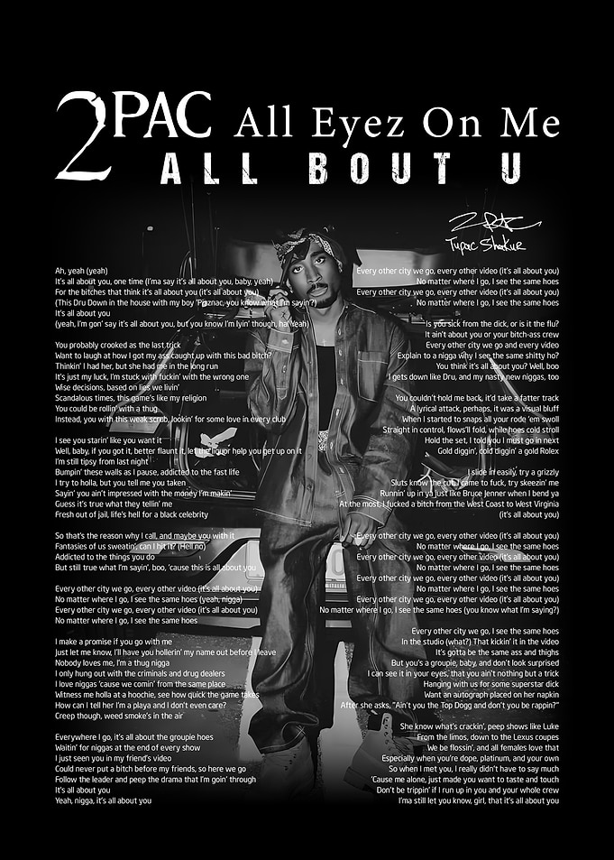 2Pac All Eyez On Me Poster
