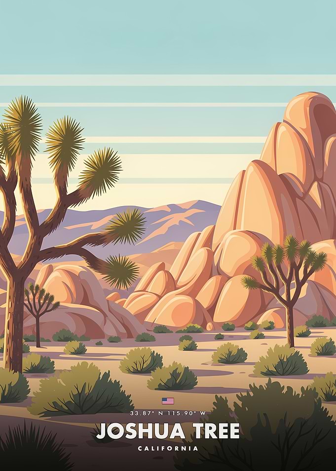 Joshua Tree National Park Illustration