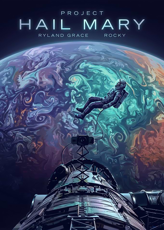 Project Hail Mary Astronaut and Planet