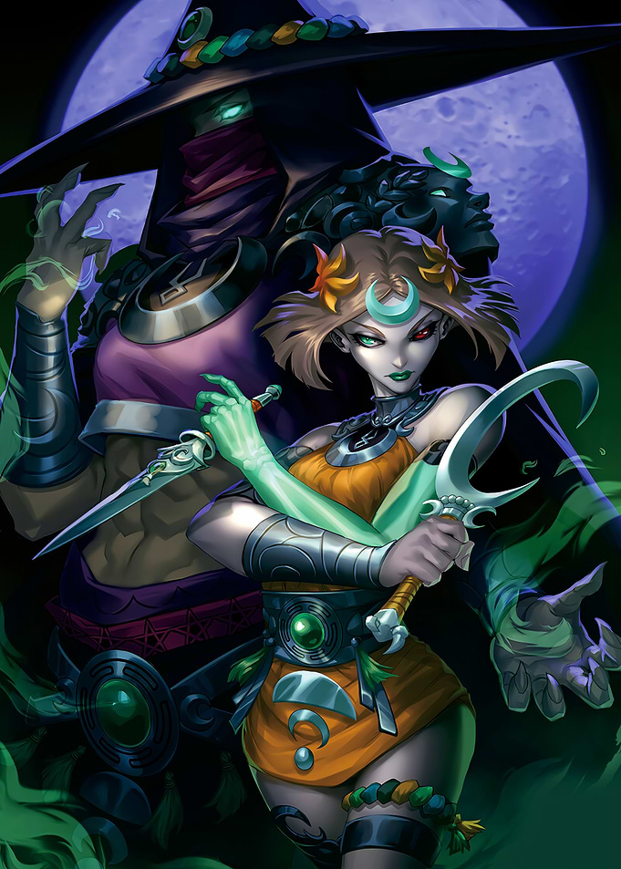 Mysterious Duo with Daggers