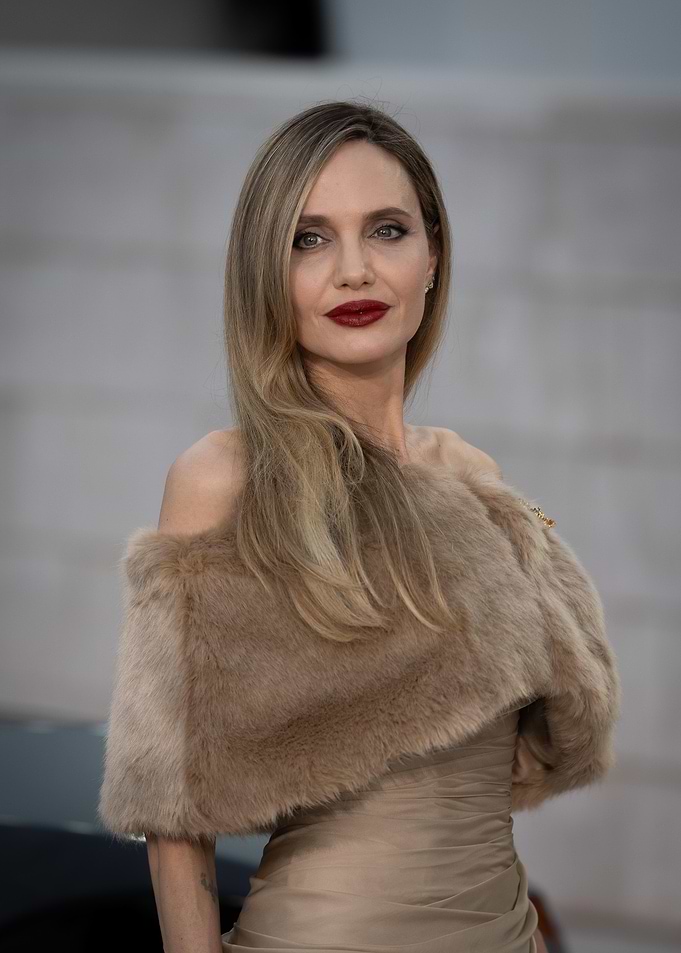 Elegant Woman in Fur Stole
