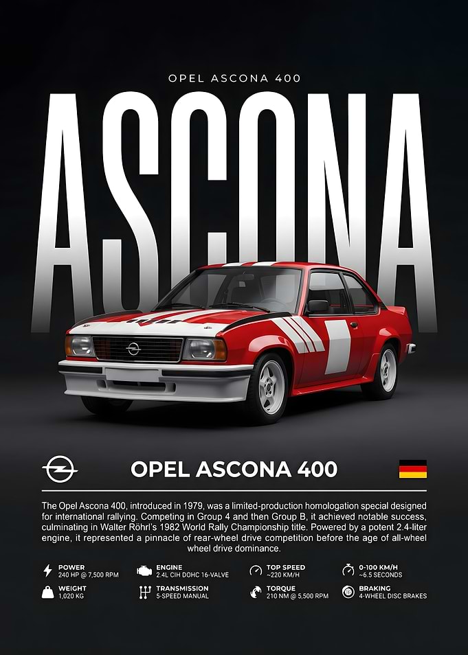 Opel Ascona 400 Rally Car