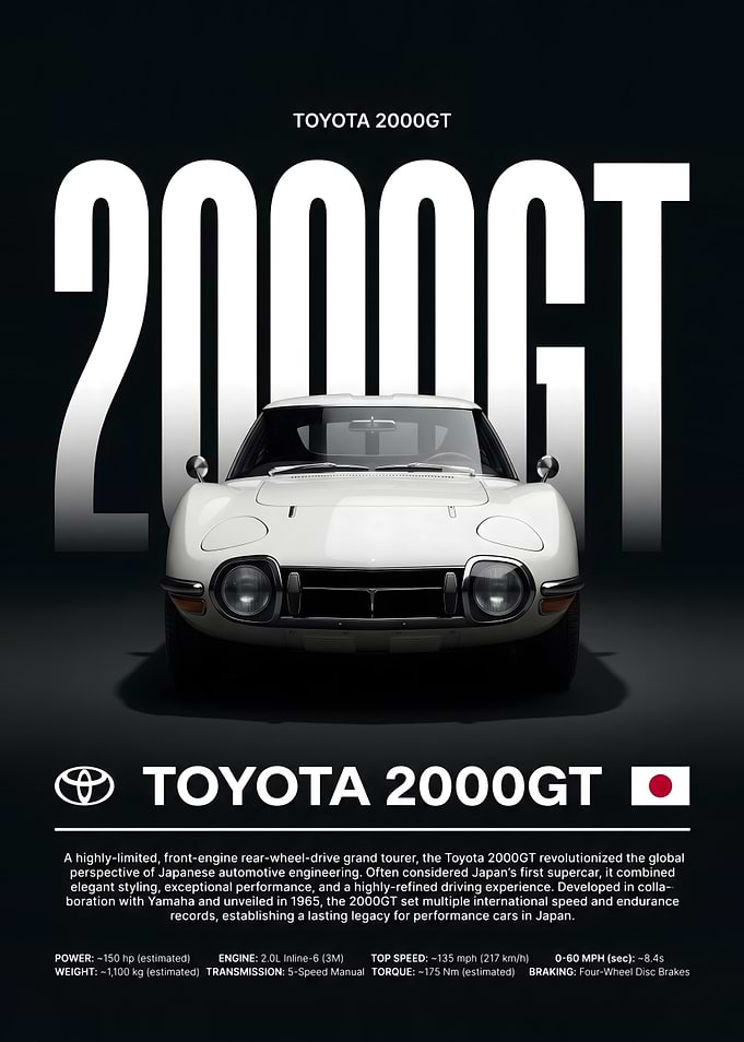 Toyota 2000GT Poster