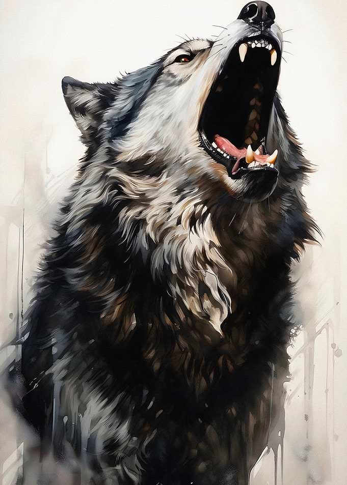Fierce Wolf Howling