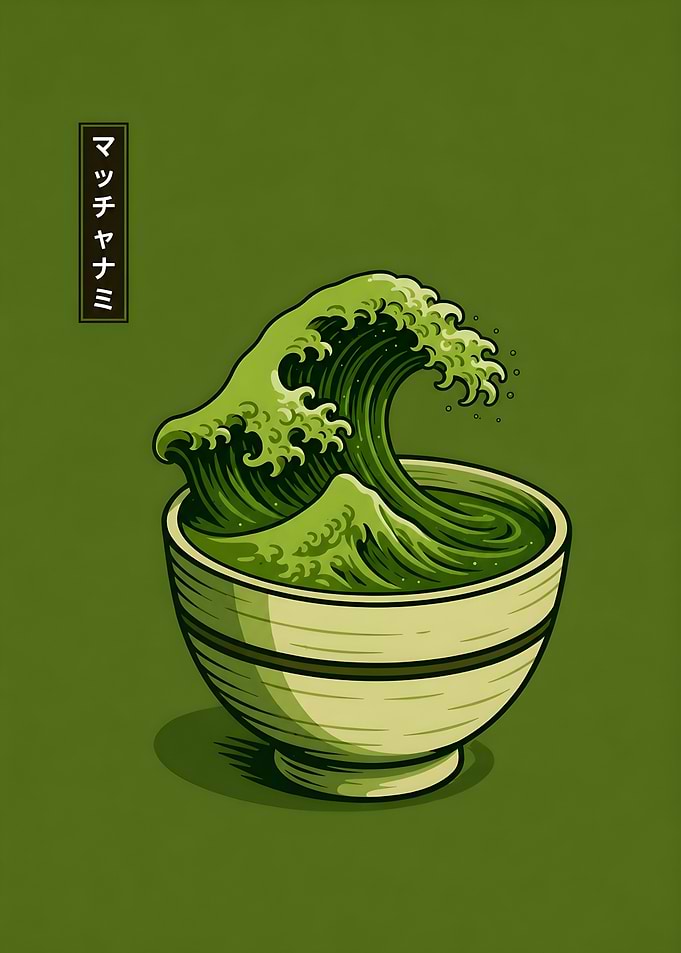 Matcha Wave in a Bowl