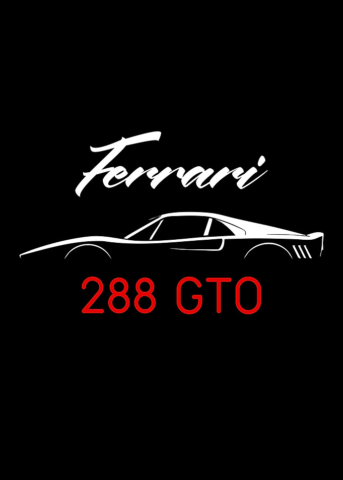 Ferrari 288 GTO Silhouette