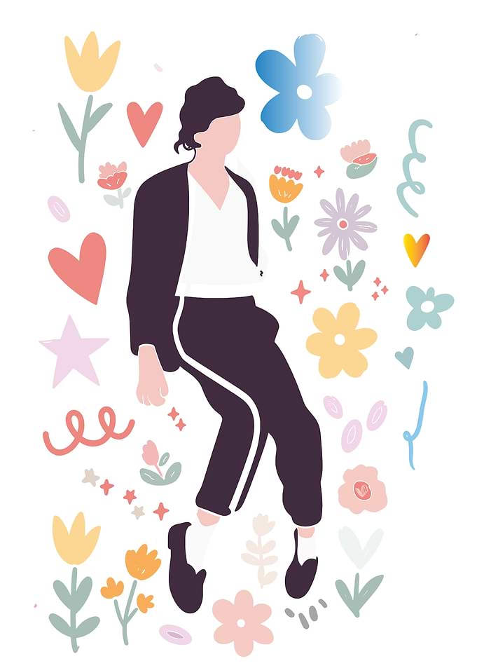 Doodle MJ Minimal Illustration