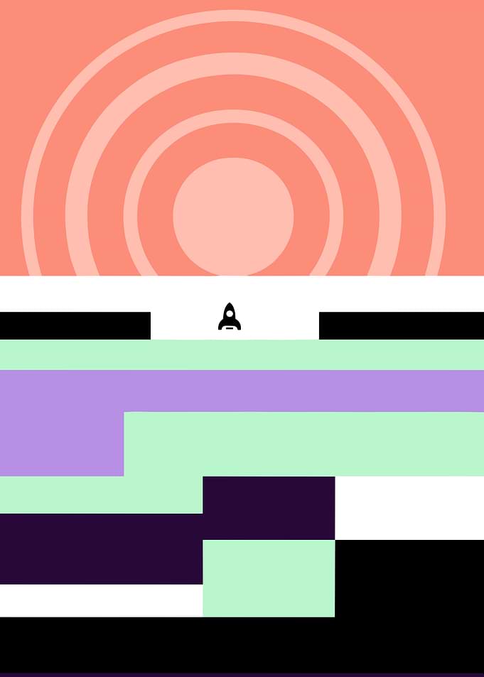 Rocket Launch Abstract Background