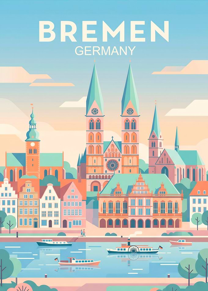 Bremen Germany Skyline