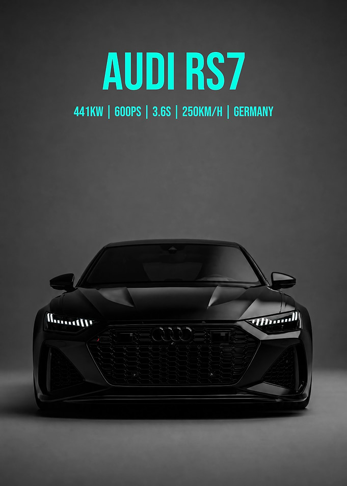 Audi RS7 Black Matte