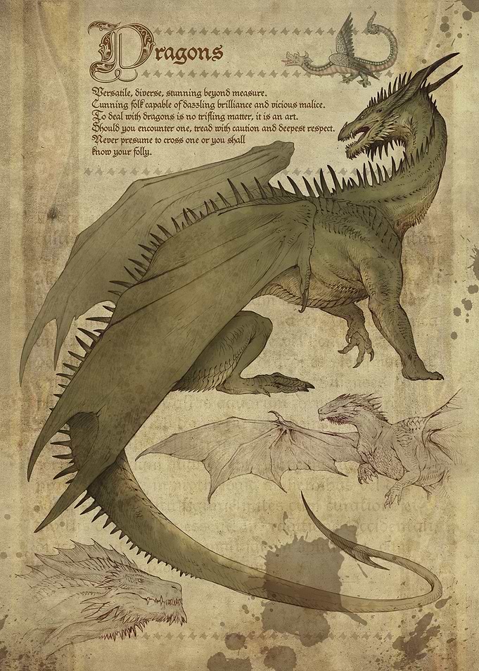 Dragons Bestiary Page