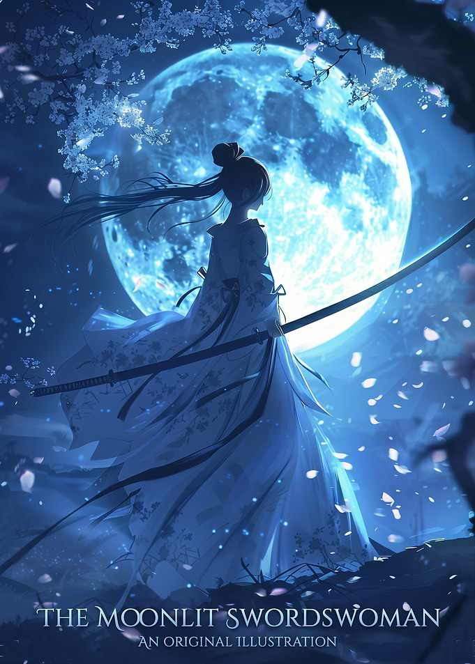 Moonlit Swords Woman