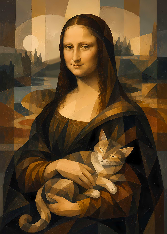 Mona Lisa with a Cat