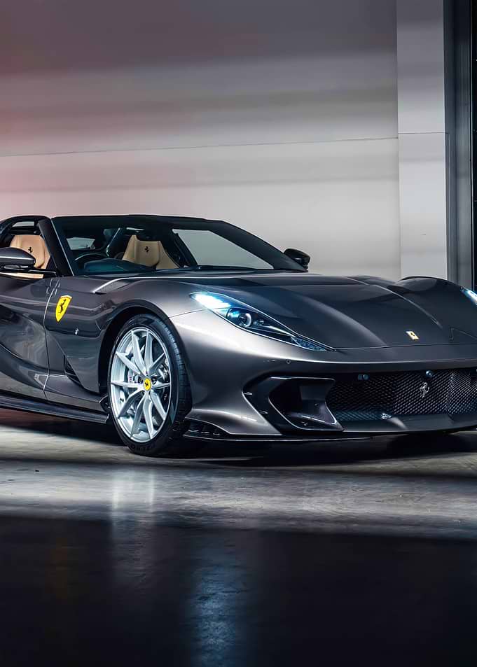 Gray Ferrari Convertible