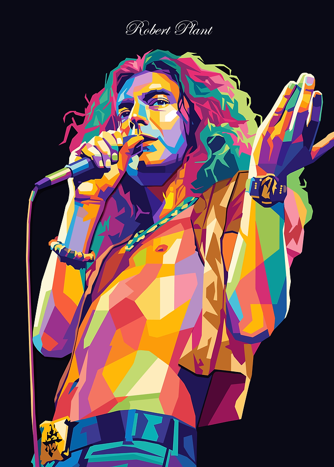 Robert Plant Pop Art Portrait
