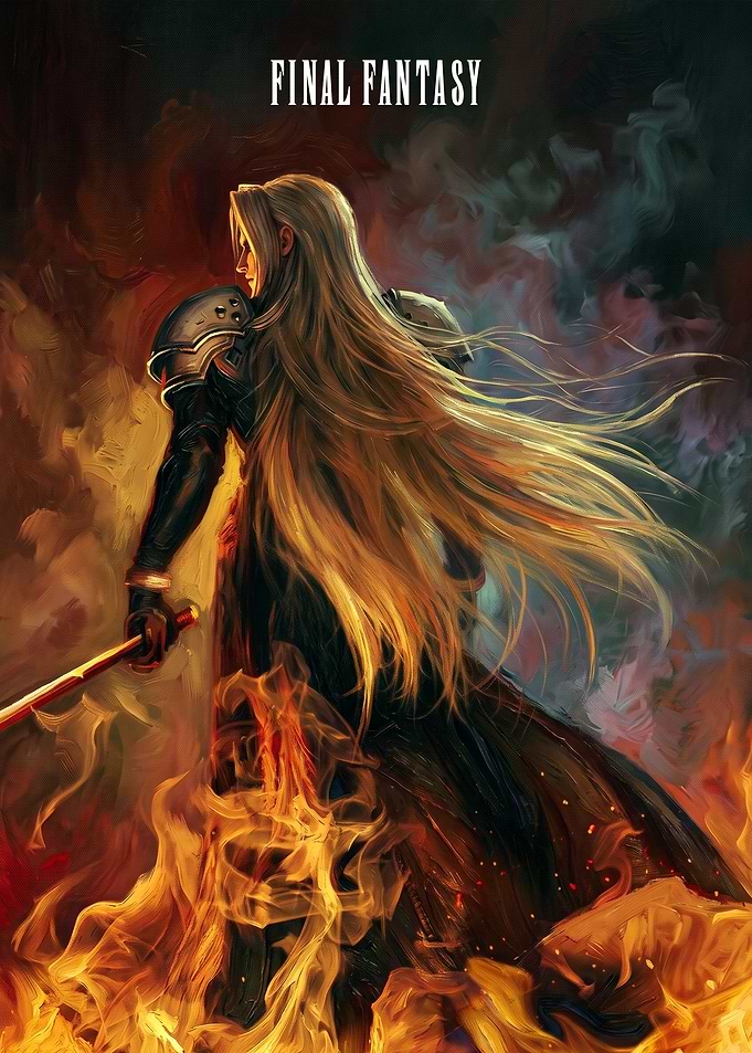 Sephiroth in Flames